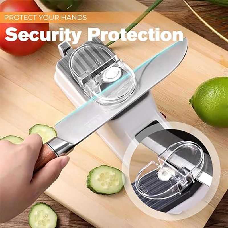 چاقو تیزکن برقی حرفه‌ای Surudoisharp Pro | مدل 2 دیسکه چندمنظوره با قابلیت تیزکردن در 5 ثانیه