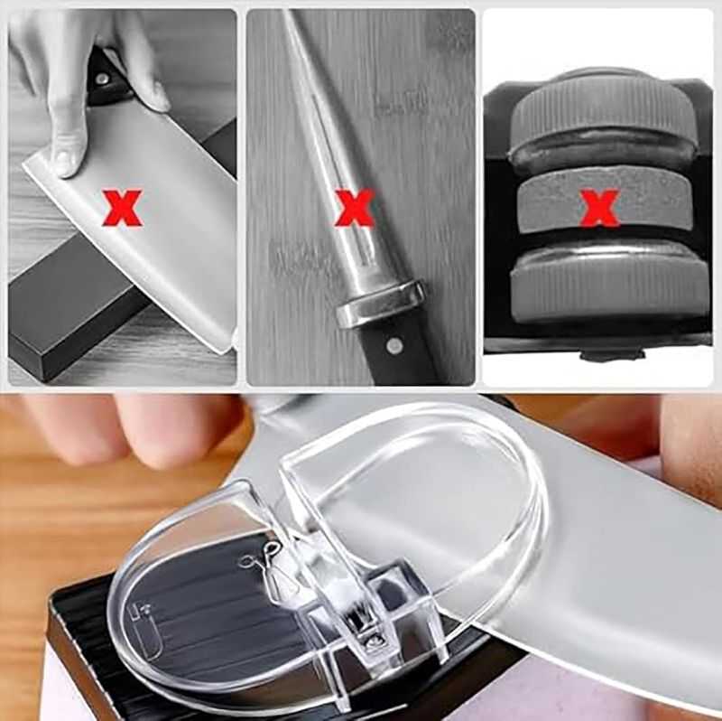 چاقو تیزکن برقی حرفه‌ای Surudoisharp Pro | مدل 2 دیسکه چندمنظوره با قابلیت تیزکردن در 5 ثانیه