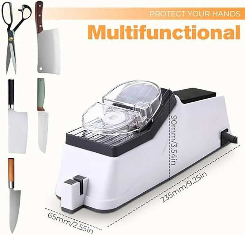 چاقو تیزکن برقی حرفه‌ای Surudoisharp Pro | مدل 2 دیسکه چندمنظوره با قابلیت تیزکردن در 5 ثانیه
