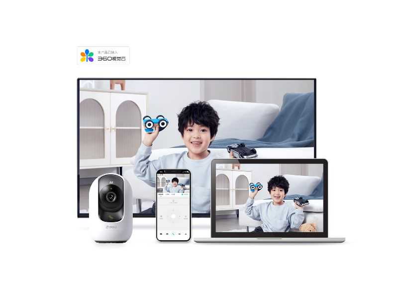 دوربین مداربسته 360 درجه 9Pro 800 با کیفیت 4K، وای‌فای 6، هوش مصنوعی و قابلیت مکالمه دوطرفه