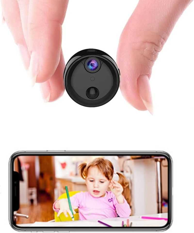 مینی دوربین نظارتی بی‌سیم YAERLE با کیفیت Full HD 1080P، دید در شب و ضبط هوشمند