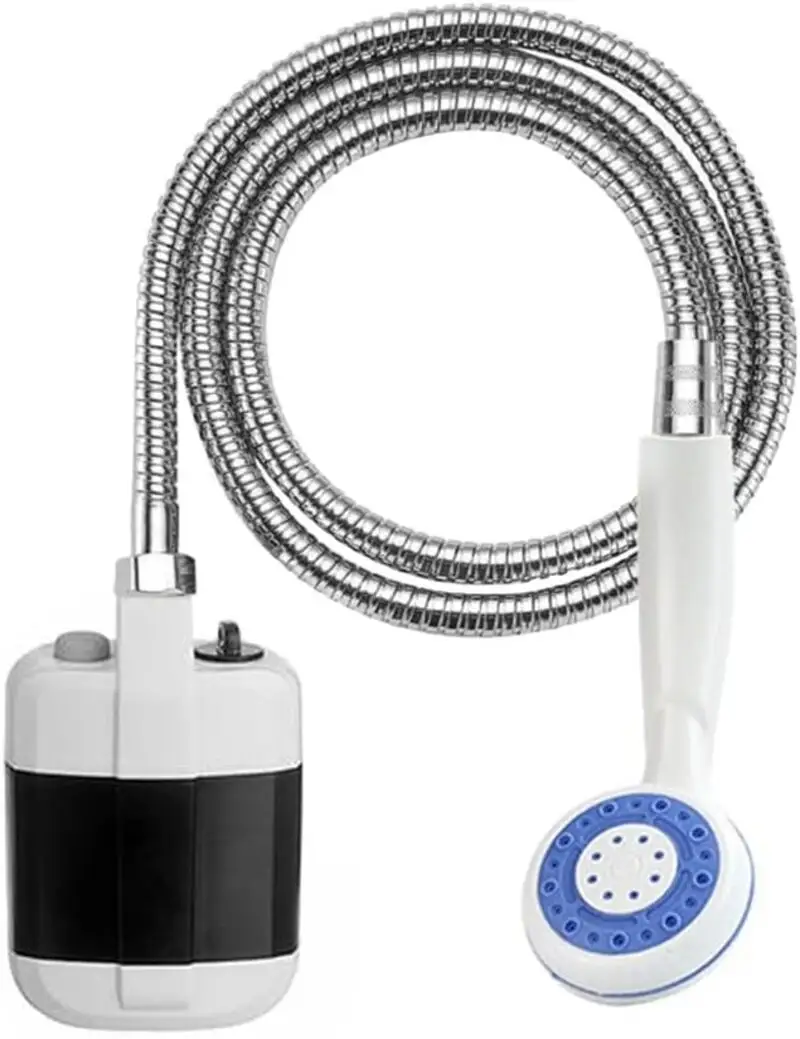 دوش کمپینگ شارژی SPORTARC | دوش سفری قابل حمل با پمپ USB و باتری 2200mAh برای کمپ، سفر و طبیعت‌گردی