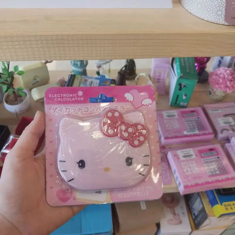 ماشین حساب کیتی Hello Kitty دخترانه دردار با آینه