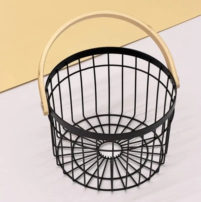 سبد فلزی گرد مشکی IKEA