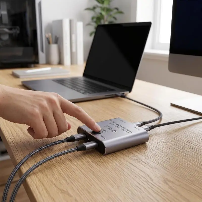 سوییچ KVM دوطرفه USB-C جکتس