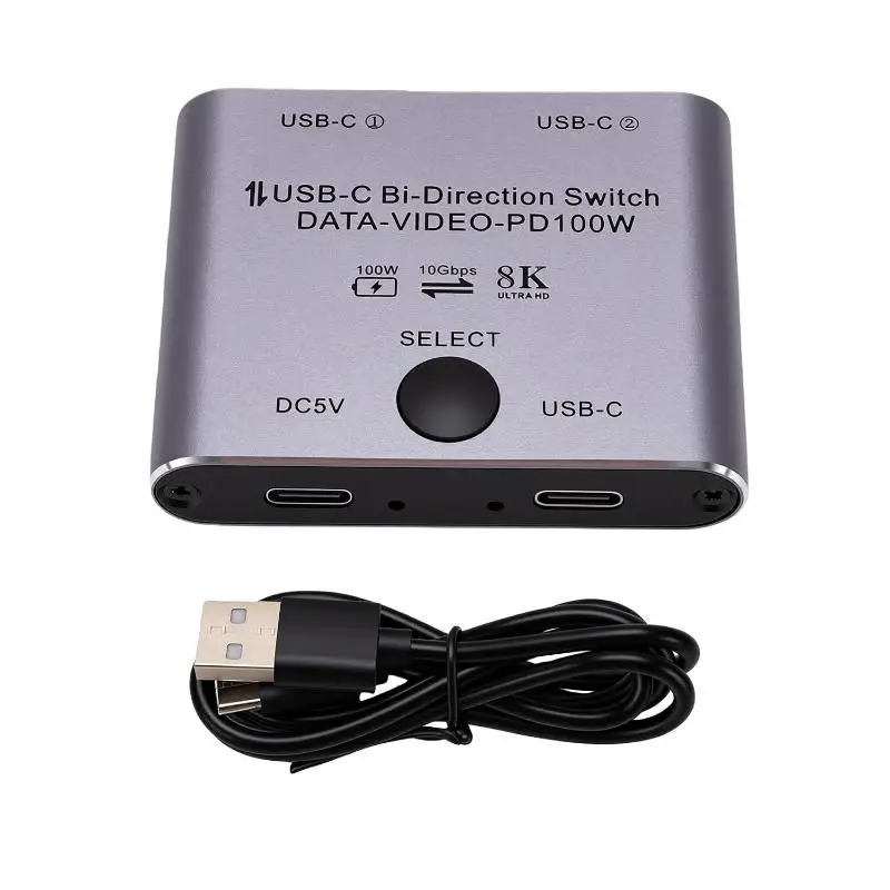 سوییچ KVM دوطرفه USB-C جکتس