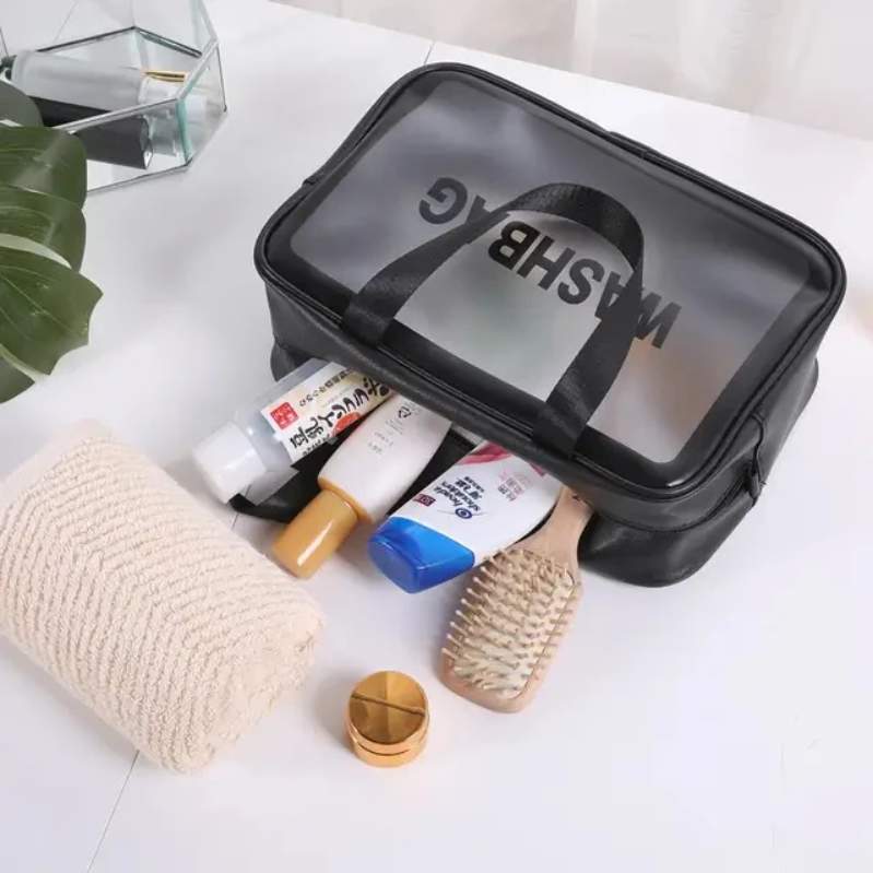 کیف آرایش واش بگ (WASH BAG) ضد آب و قابل شستشو دو زیپ