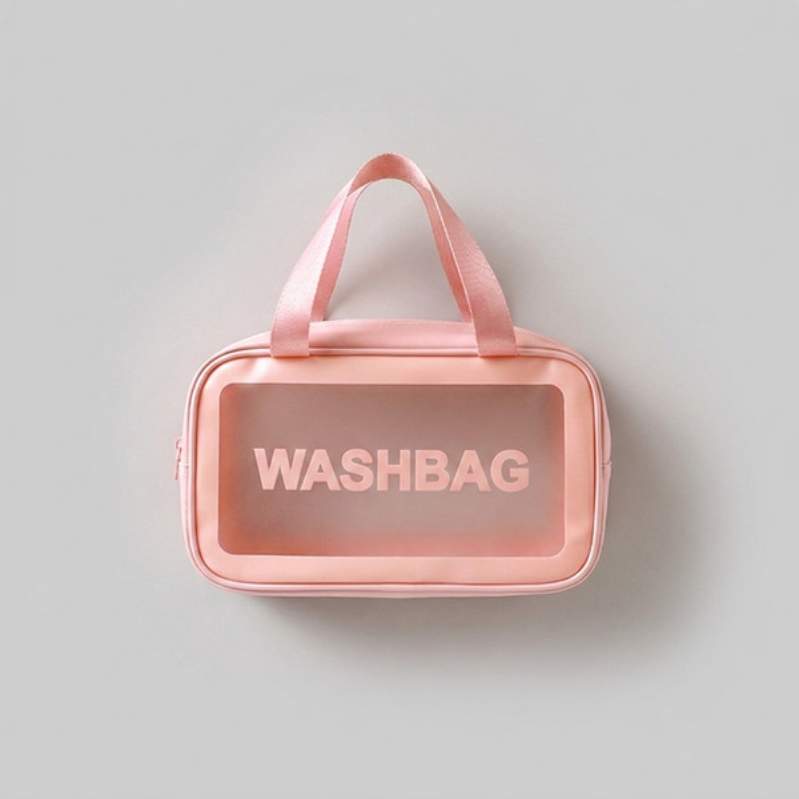 کیف آرایش واش بگ (WASH BAG) ضد آب و قابل شستشو دو زیپ