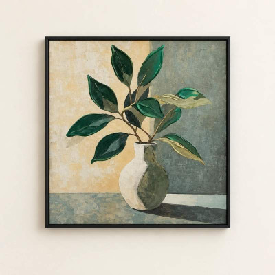 تابلو بوم طرح گلدان –  سایز 83 × 83
