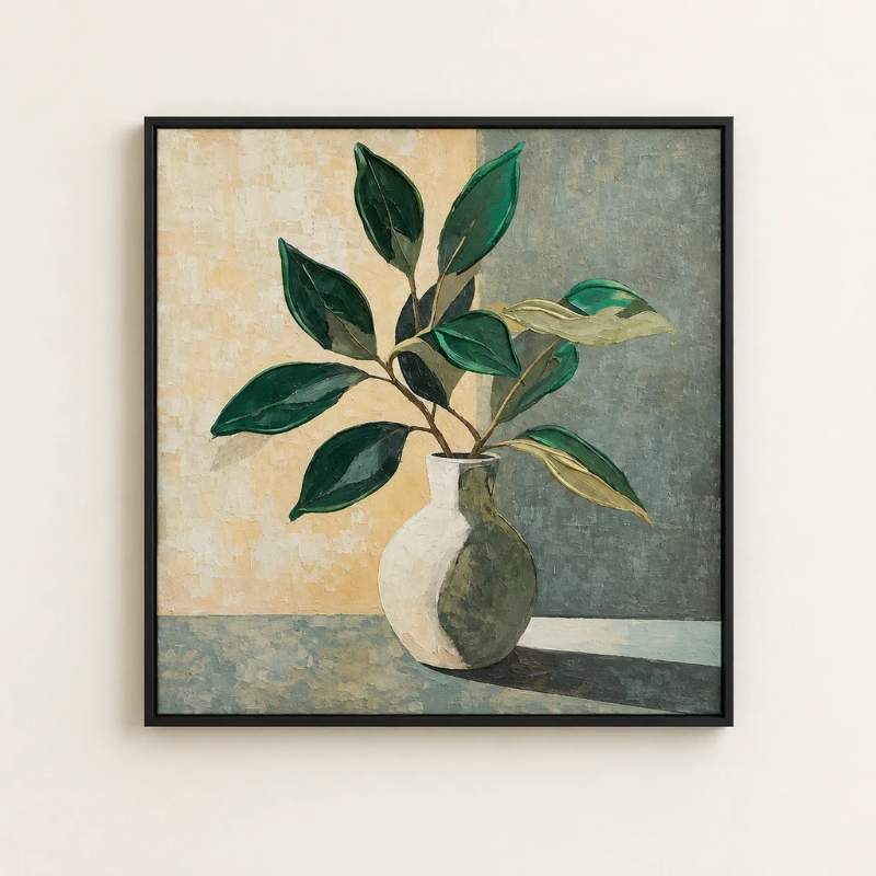 تابلو بوم طرح گلدان –  سایز 83 × 83