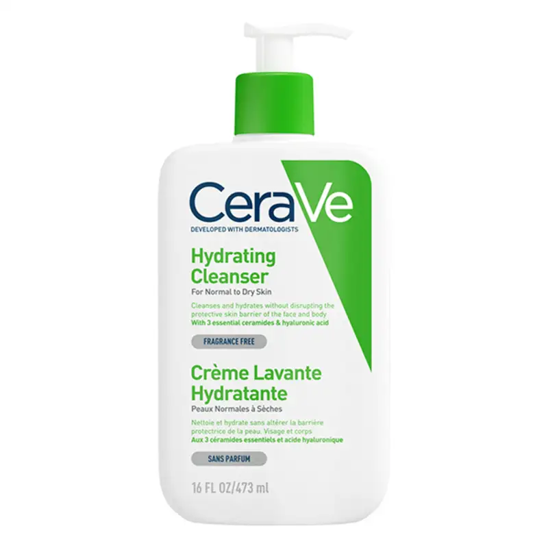 ژل شستشوی صورت سراوی مدل Hydrating Cleanser حجم 473 میلی لیتر