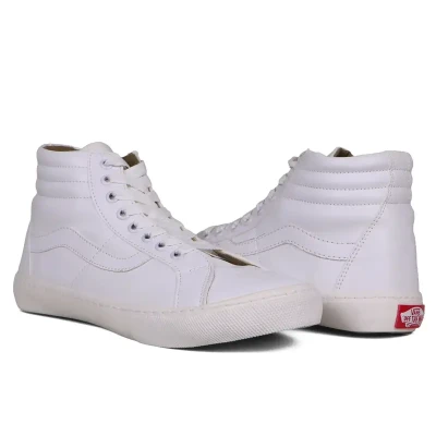 کتونی ونس ساق بلند سفید مدل SK8