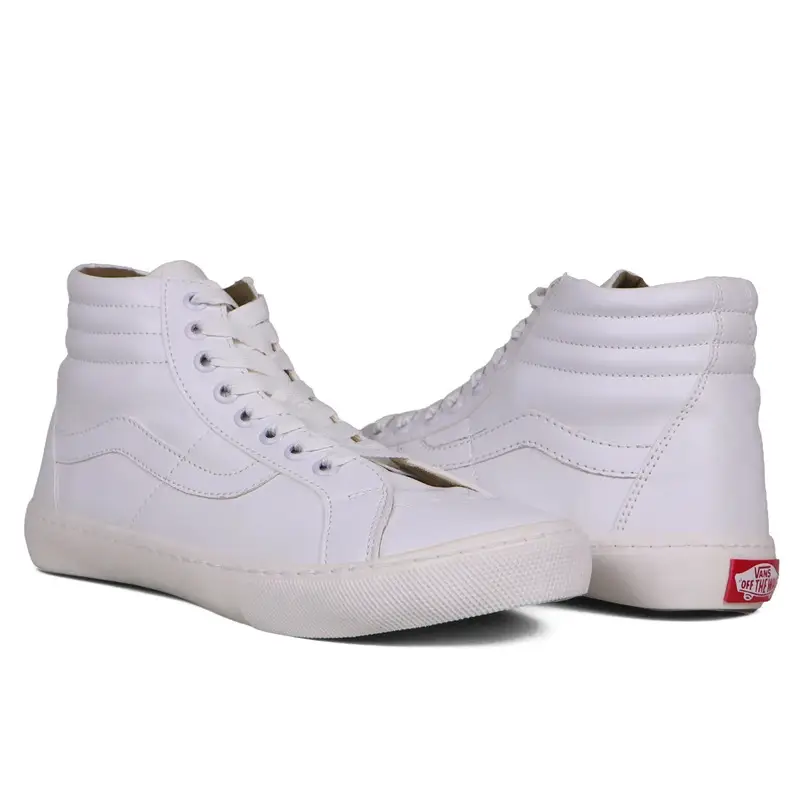 کتونی ونس ساق بلند سفید مدل SK8