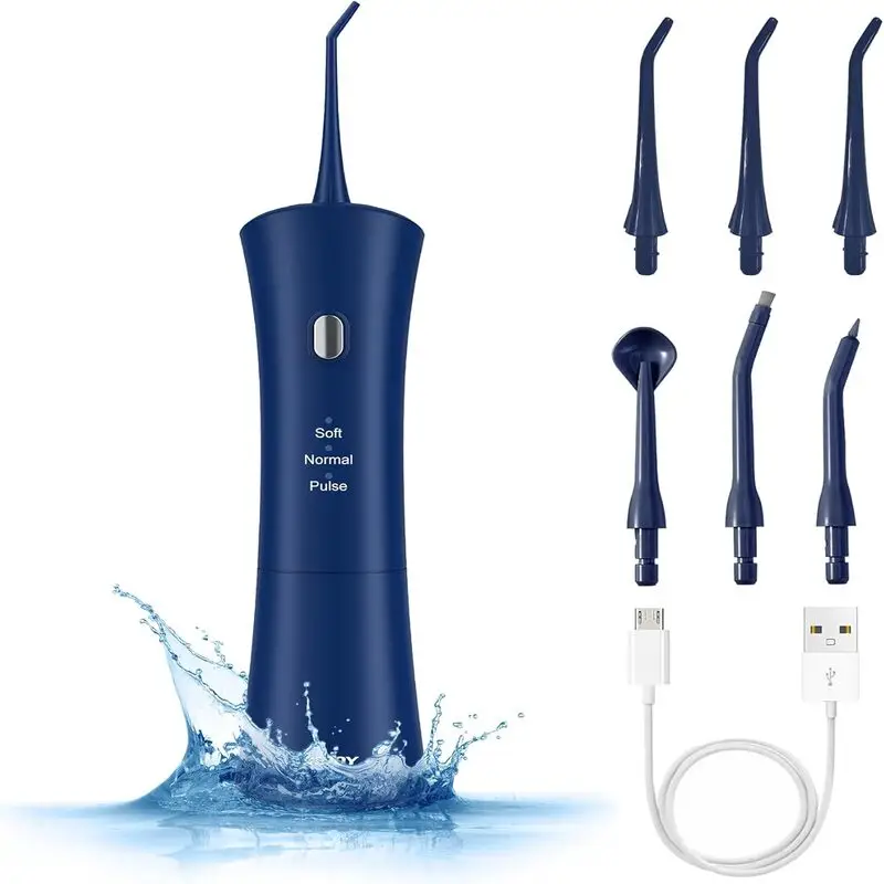 واتر فلاسر دندان Sejoy مدل C8-BLU | شستشوی عمیق دندان و لثه با 6 سری متنوع و باتری قابل شارژ