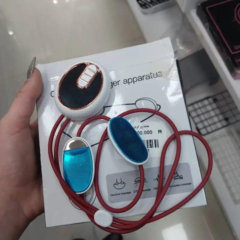 ماساژور گردن و شانه با گرمایش مدل NNETM – قابل شارژ با USB، بی‌بو، قابل حمل و مناسب برای خانه و سفر