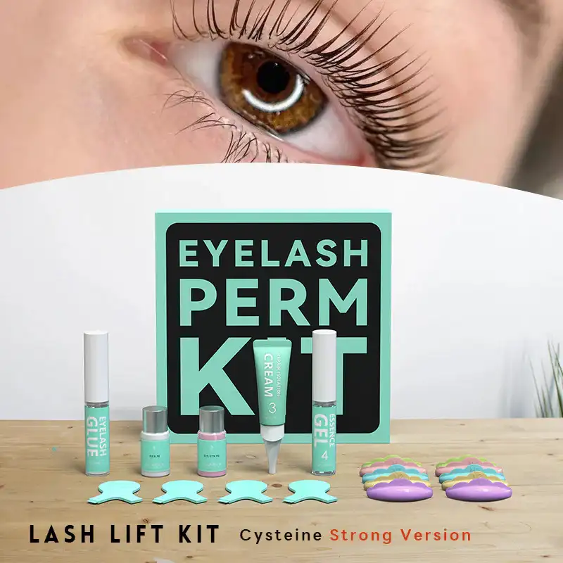 کیت لیفت مژه حرفه‌ای با فرمول سیستئین – مناسب سالن زیبایی و استفاده خانگی