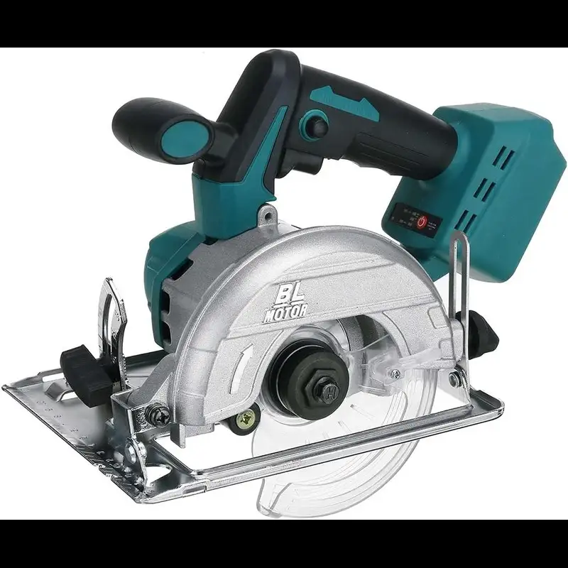 اره گردبر شارژی براشلس 125 میلی‌متری |  bl 10800RPM، زاویه برش 0 تا 45 درجه، سازگار با باتری 18 ولت ماکیتا