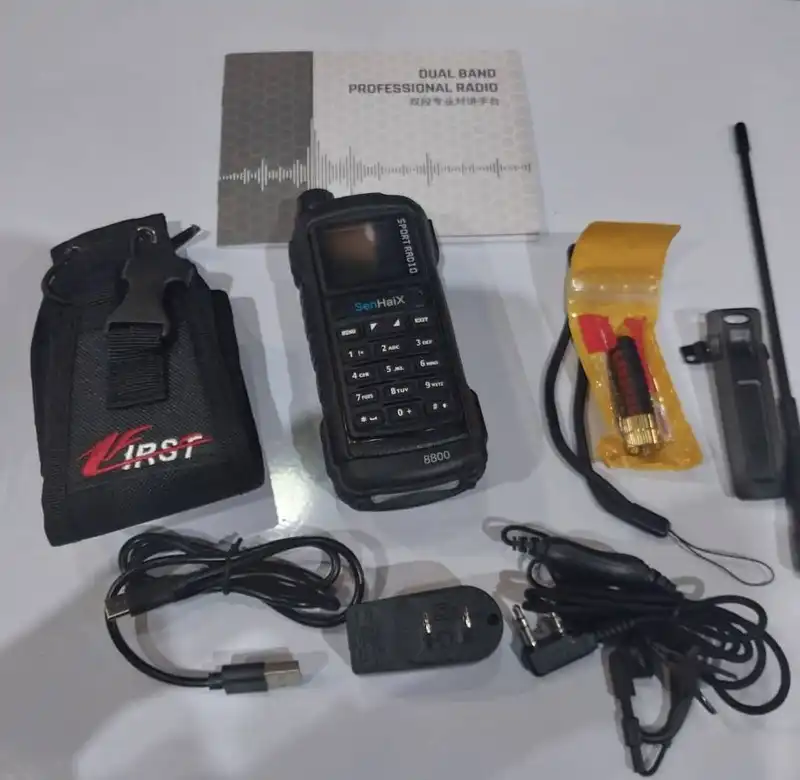 بی‌سیم رادیویی دستی کنوود TK-UVF1 Sport | توان 10 وات، ضدآب IP66، دو باند VHF/UHF