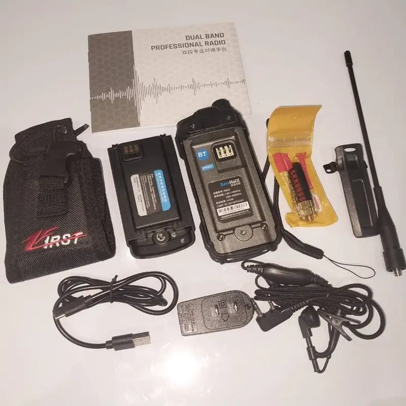 بی‌سیم رادیویی دستی کنوود TK-UVF1 Sport | توان 10 وات، ضدآب IP66، دو باند VHF/UHF