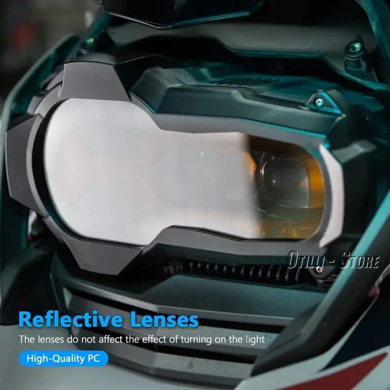 محافظ چراغ جلو موتور BMW R1200GS / R1250GS | گارد محافظ هدلامپ چیائویو (Chaoouyue) با لنز انعکاسی و مقاوم