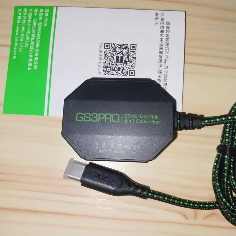 کابل PIVA GS3 PRO-Z  چهار در یک Type-C | پشتیبانی از شارژ 60 وات و صدای 32 بیت | کابل AUX، USB و هدفون Type-C