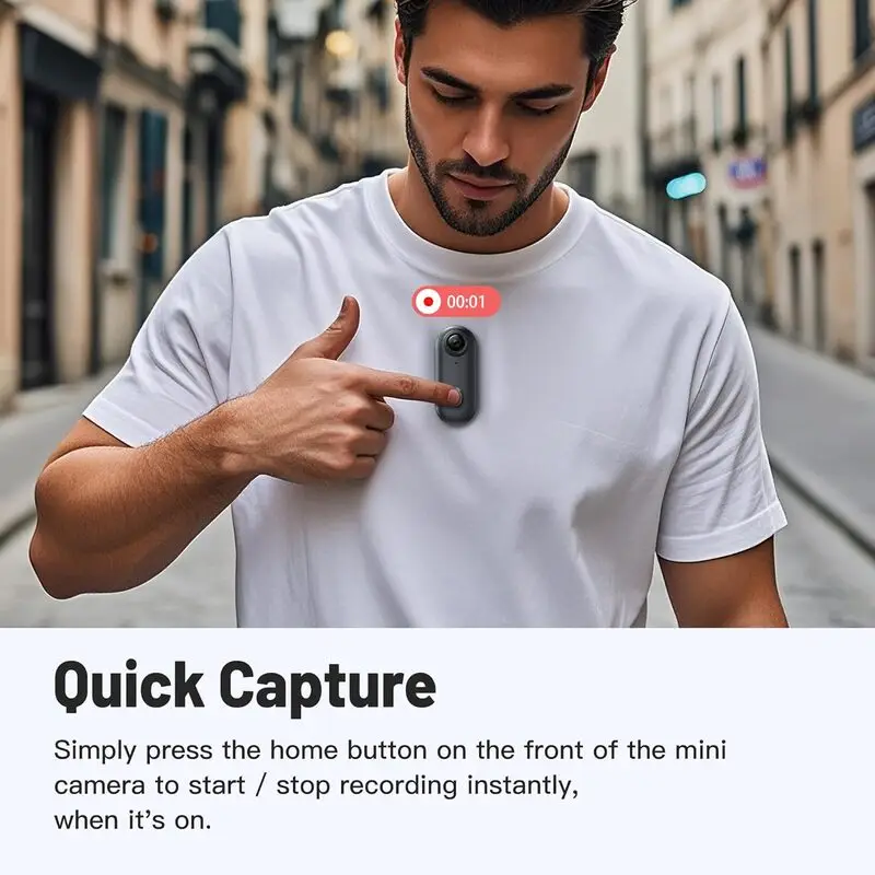 دوربین پوشیدنی مینی Meoilkolnm | Body Worn Camera انگشتی | ضبط Full HD 1080P با حافظه 128 گیگ