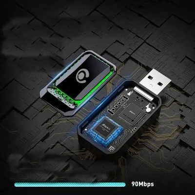 دانگل وایرلس اپل کارپلی آئودی A6، Q7 و e-tron | تبدیل CarPlay سیمی به بی‌سیم Type-C