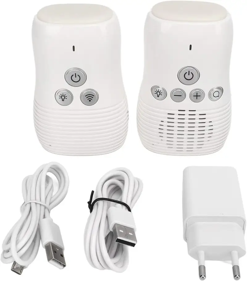 مانیتور صوتی کودک Vikye مدل DBM-8 | بیبی مانیتور بی‌سیم 2.4GHz با مکالمه دوطرفه و چراغ خواب