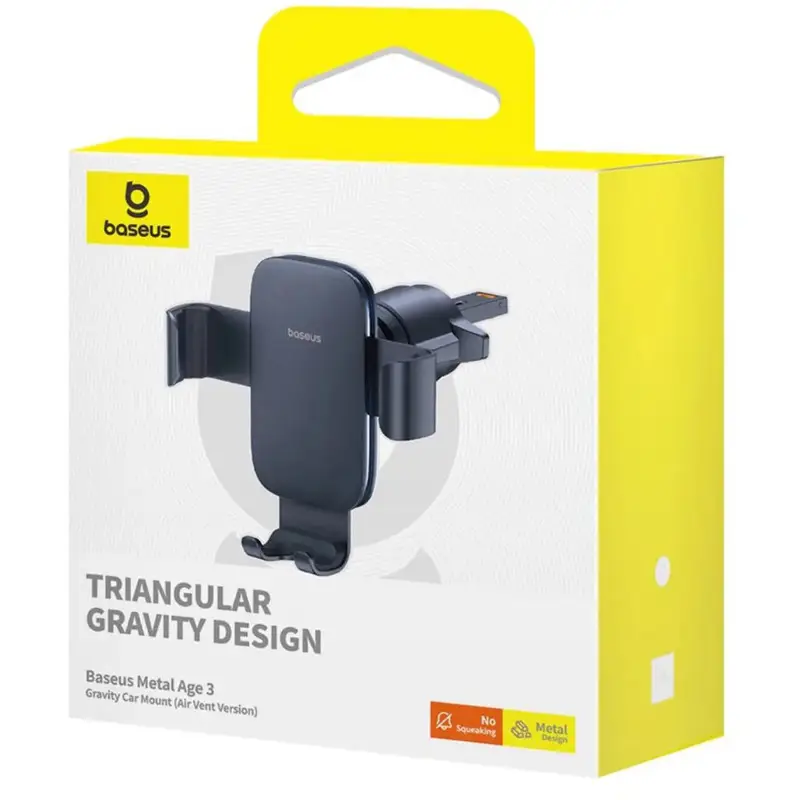 هولدر رنگ مشکی Baseus Car Mount Metal Age