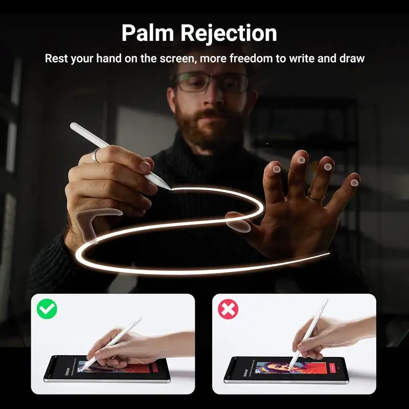 قلم لمسی UGREEN Pencil نسل دوم مخصوص iPad | شارژ مغناطیسی، Palm Rejection