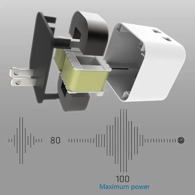 مبدل ولتاژ 110 به 220 ولت UMI توان 100 وات | ترانس افزاینده برق ضدآب