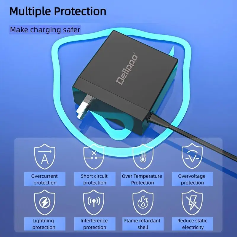 شارژر لپ‌تاپ MSI دلـیپو 120 وات | آداپتور 19V 6.32A Slim مخصوص سری Gaming با فیش 5.5×2.5