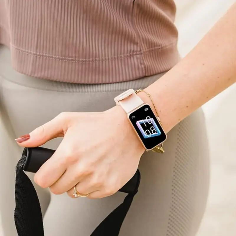 ساعت هوشمند ورزشی ضد آب با بند اضافه گلبهی Smart Watch Sport