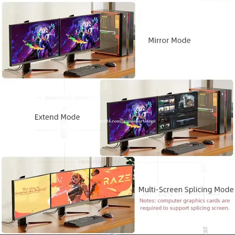 کابل دیسپلی پورت گیمینگ 2.1 حرفه‌ای | 16K 60Hz, 8K 120Hz Ultra HD Gaming برای PC و لپ‌تا