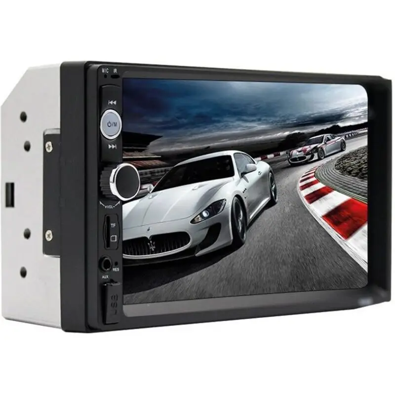 ضبط خودرو دو دین 7 اینچ YZYXD مدل 7018B | مانیتور لمسی، بلوتوث، MP5، دوربین دنده عقب