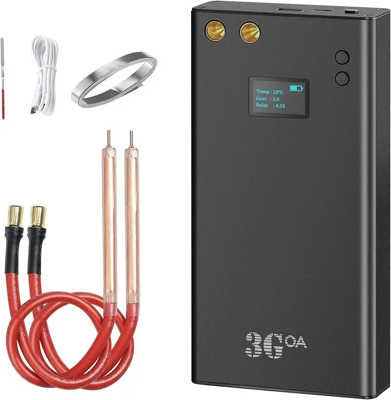 مینی دستگاه جوش نقطه‌ای 70 دنده Ovshnrr | پرتابل،باتریMAH 10000 ، نمایشگر LCD و پاوربانک