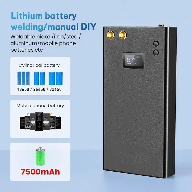 مینی دستگاه جوش نقطه‌ای 70 دنده Ovshnrr | پرتابل،باتریMAH 10000 ، نمایشگر LCD و پاوربانک