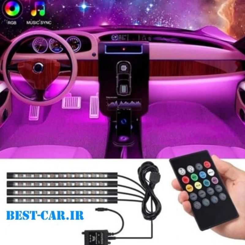 نوار LED سیلیکونی ضد آب ماشین – نورپردازی جذاب صندوق عقب و داخل کابین (مدل 3/Y/S/X)
